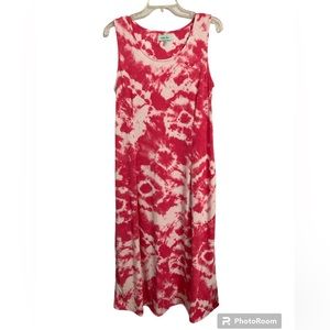 Aruba Blue sleeveless tie dye dress size M